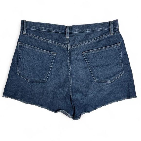 FRAME Denim Le Original Short, Lawrence Wash 31 Classic High Rise Raw Cut Blue - Picture 2 of 10